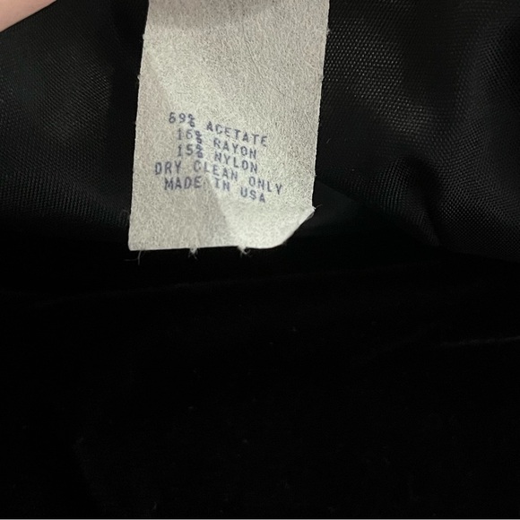 NWT Late Edition x Vintage 1980s-1970s Union Made Black Velvet Mini Dress - Picture 16 of 16